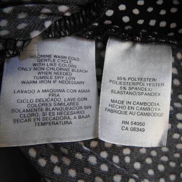 Jones Wear Maxi Skirt Polka Dot Polyester Large - Picture 8 of 8